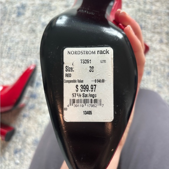 Roberto Cavalli Vitello Red Over the Knee Boots in Red Patent Leather - Picture 5 of 9